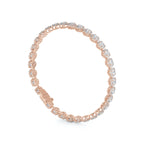 The Centre of My Universe Floral Halo Tennis Bracelet