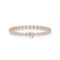The Centre of My Universe Floral Halo Tennis Bracelet