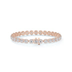 The Centre of My Universe Floral Halo Tennis Bracelet