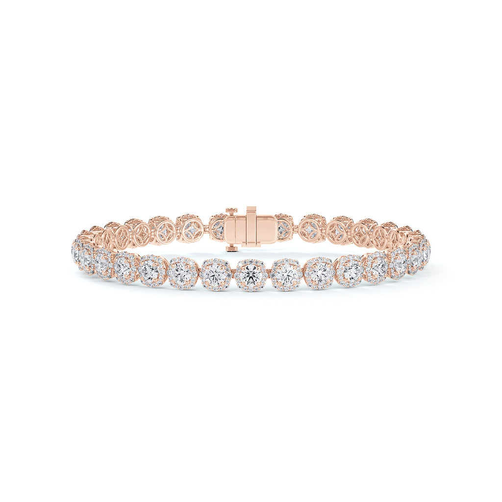 The Centre of My Universe Floral Halo Tennis Bracelet