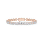 The Centre of My Universe Floral Halo Tennis Bracelet