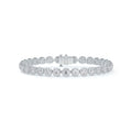 The Centre of My Universe Floral Halo Tennis Bracelet