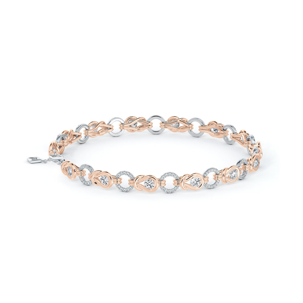 Encordia Knot Diamond Link Bracelet