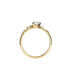 Yellow Gold Round Solitaire Diamond Engagement Ring