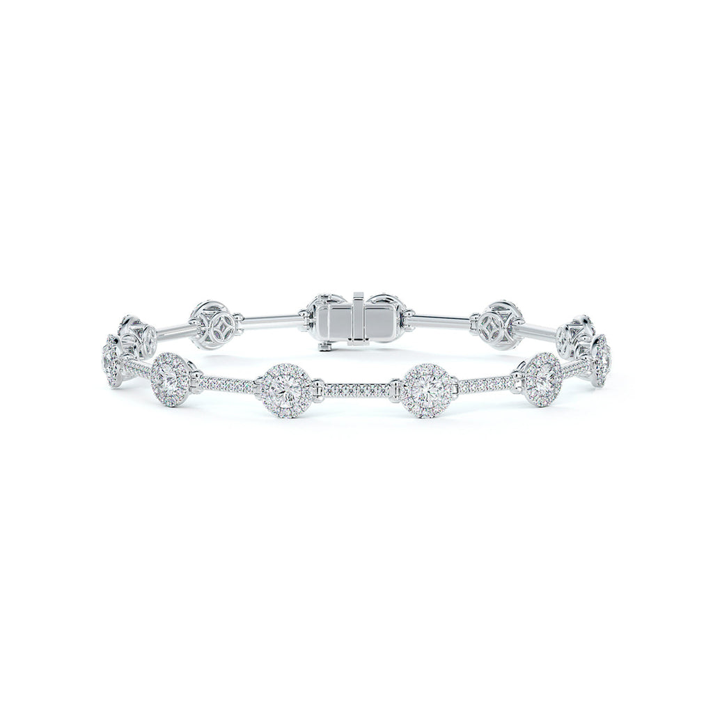 The Centre of My Universe Halo Diamond Bracelet