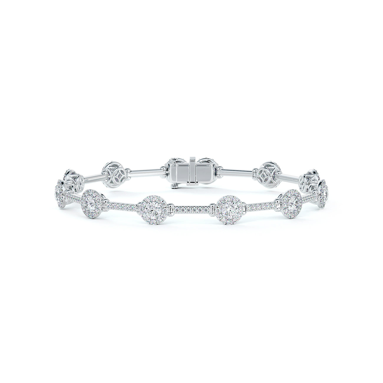 The Centre of My Universe Halo Diamond Bracelet