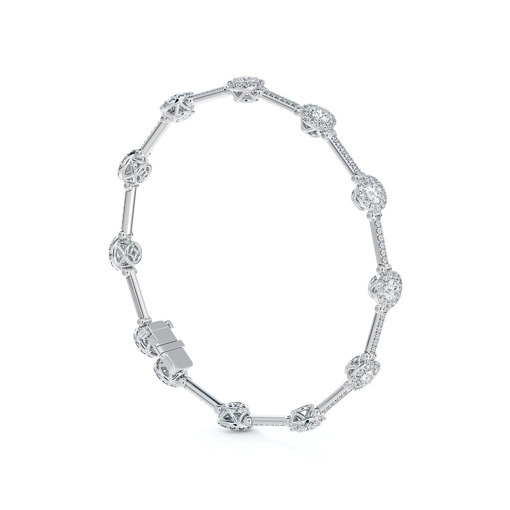 The Centre of My Universe Halo Diamond Bracelet
