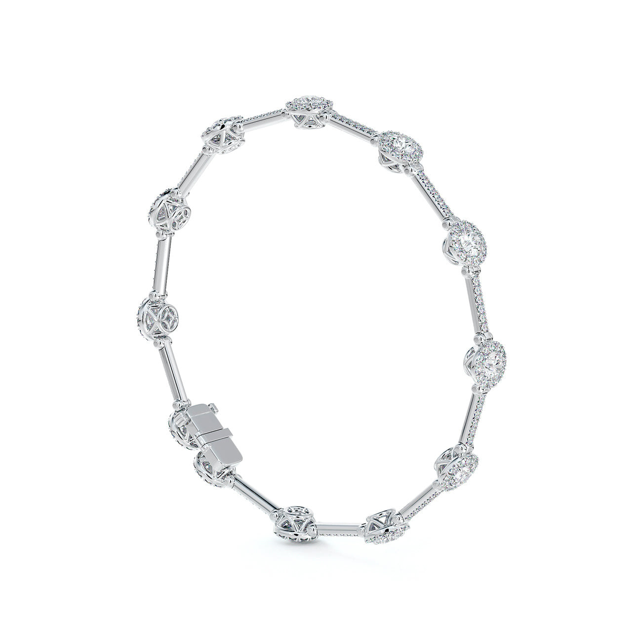 The Centre of My Universe Halo Diamond Bracelet